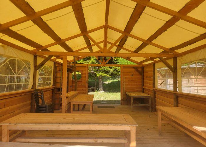 Des cabanes sont aménageables selon vos besoins
